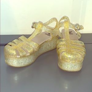 Women’s Shiekh DISCO-01 Platform Jelly Sandal Gold